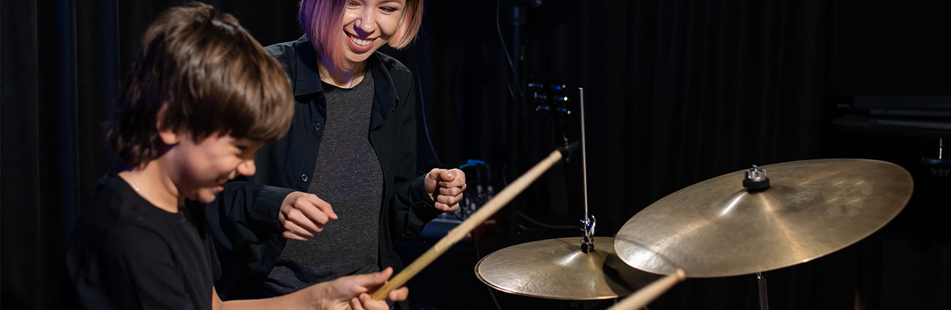 Drums Lessons in our Music School